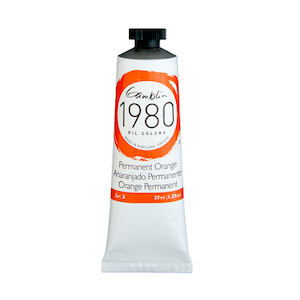 GAMBLIN 1980 OIL COLOR PERMANENT ORANGE 37ml