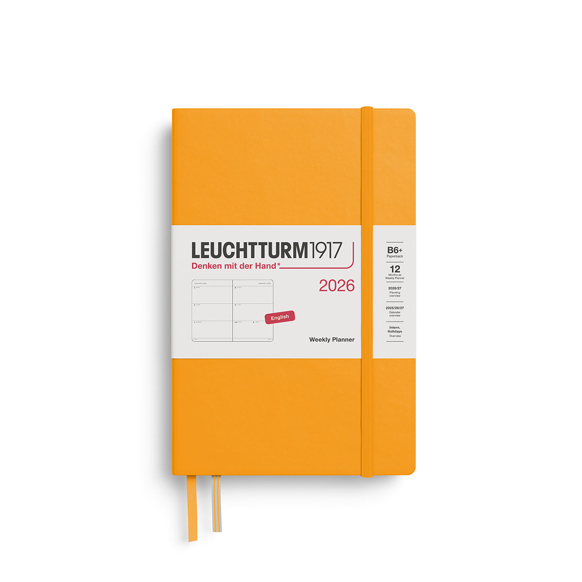 RISING SUN, WEEKLY PLANNER &amp; NOTEBOOK POCKET (A6) 2026, SOFTCOVER, ENGLISH