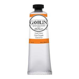 GAMBLIN ARTIST'S OIL COLOR GOLD OCHRE 37ml