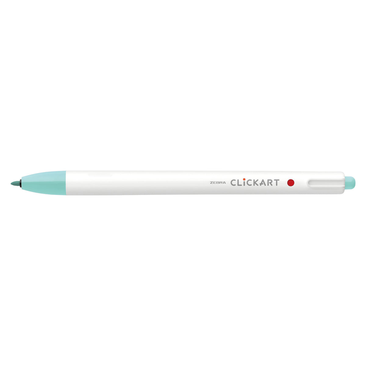 CLICKART RETRACTABLE MARKER PEN 0.6mm AQUA BLUE
