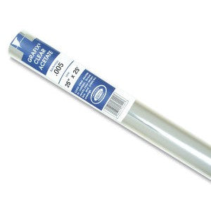CLEAR ACETATE .005 25&#39;&#39;X50YD ROLL
