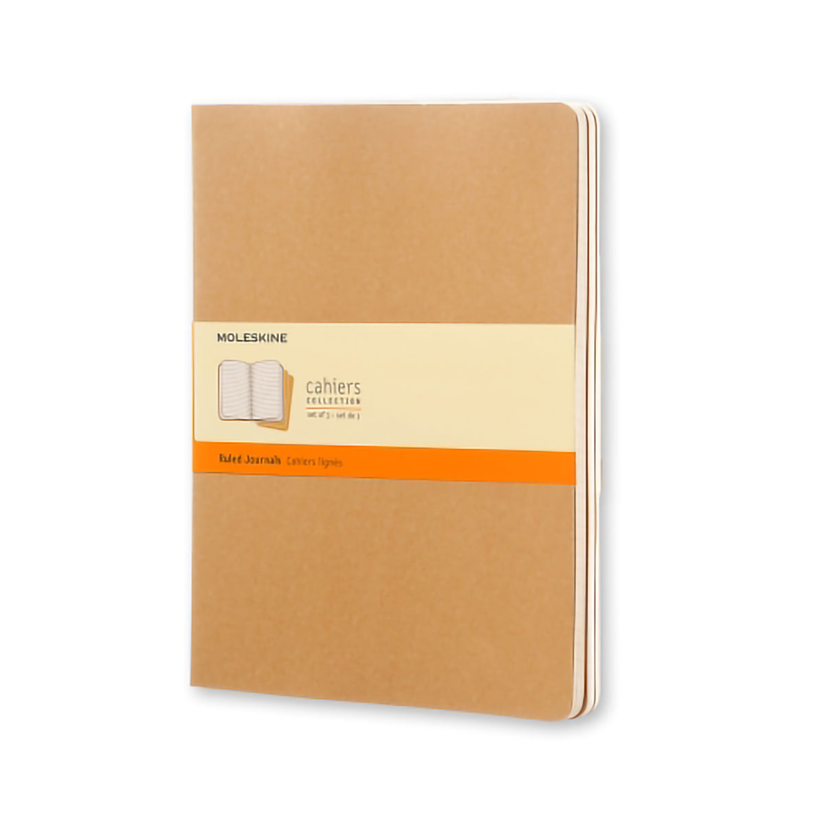 MOLESKINE CAHIER RULED X-LARGE KRAFT 3-PACK