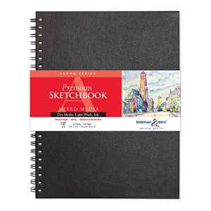 ALPHA SKETCHBOOK WIREBOUND 9x12