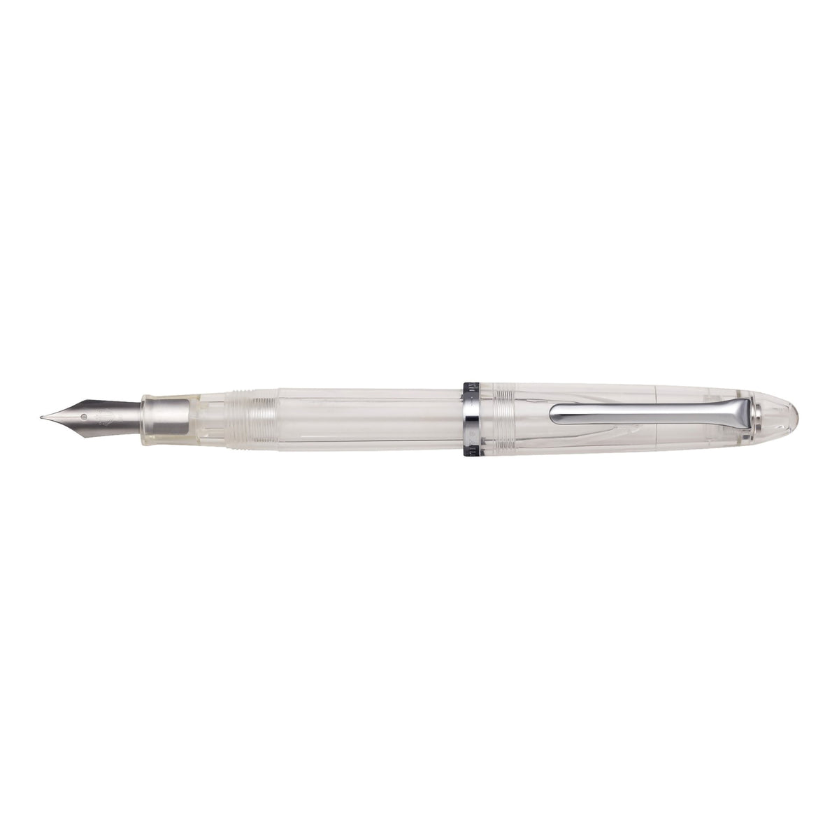 COMPASS 1911 TRANSPARENT CLEAR FOUNTAIN PEN MEDIUM FINE