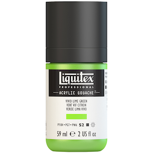 LIQUITEX ACRYLIC GOUACHE 59ml JAR VIVID LIME GREEN