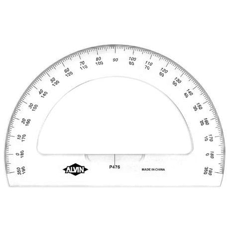 SEMICIRCULAR PROTRACTOR 6&quot;