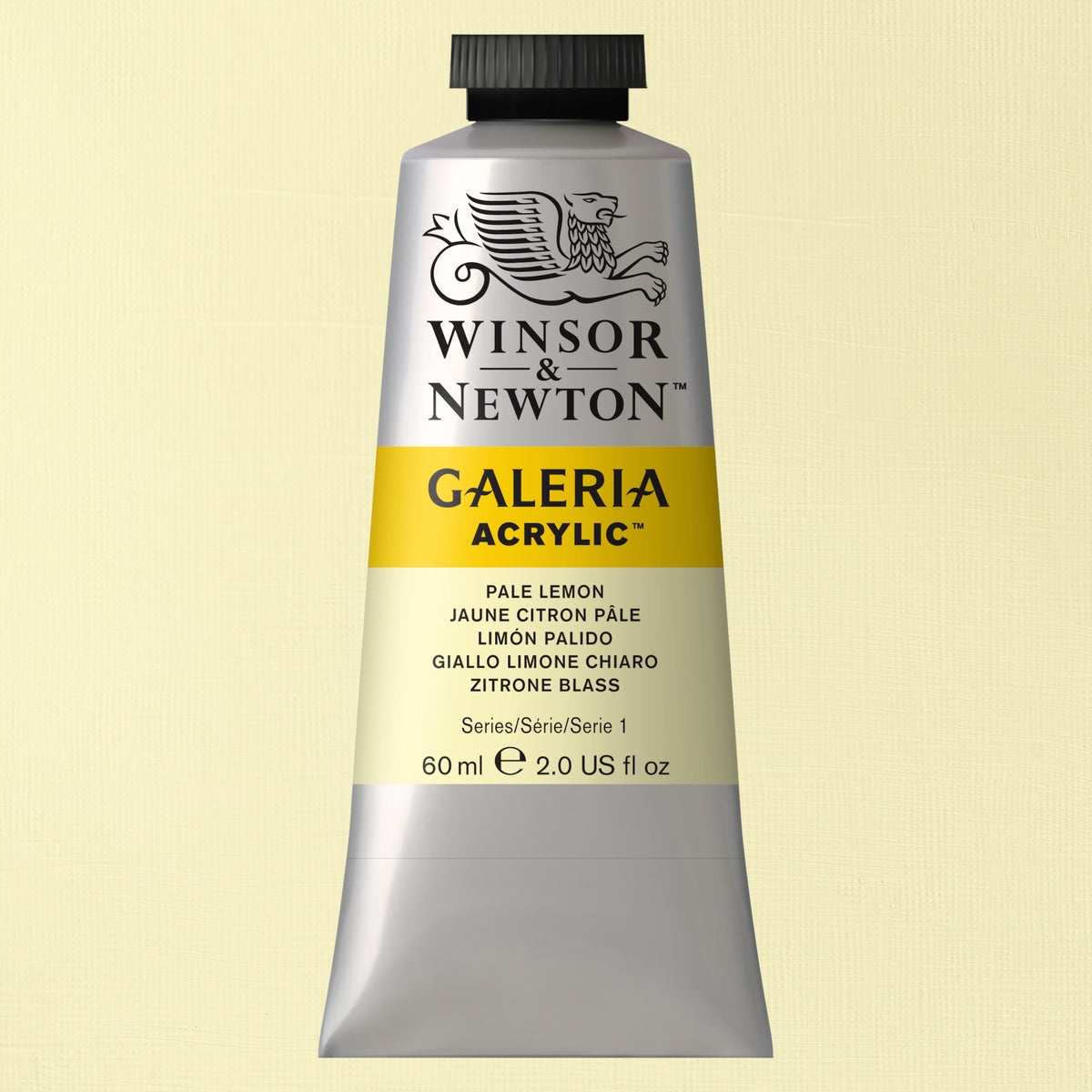 W&amp;N GALERIA ACRYLICS PALE LEMON 60ml