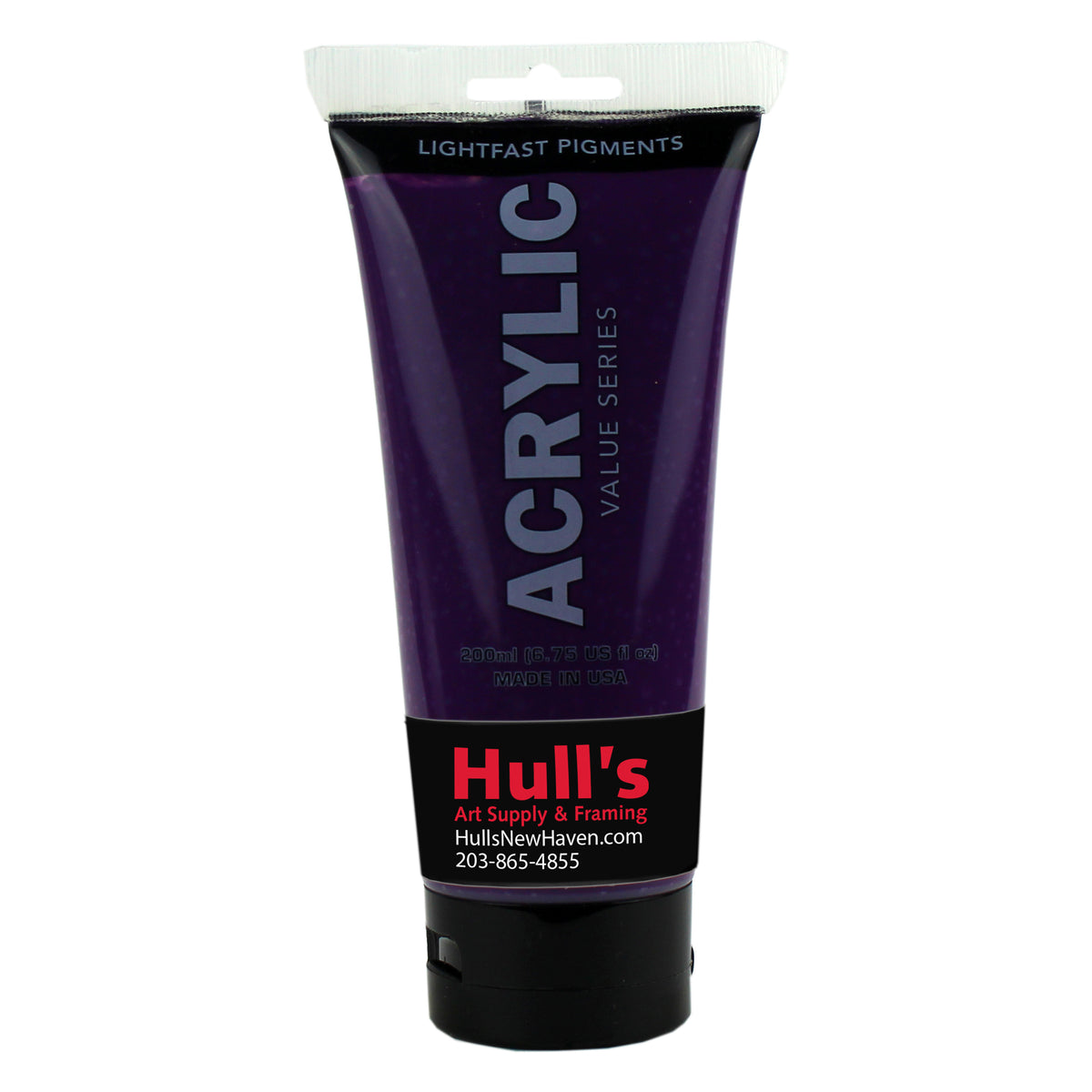 HULLS ACRYLIC 200ml TUBE DEEP VIOLET