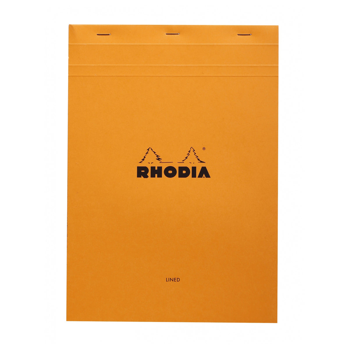 RHODIA ORANGE LINED W/ MARGIN PAD 8.25x11.75