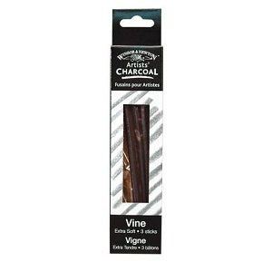 VINE CHARCOAL BOX/3 EXTRA-SOFT