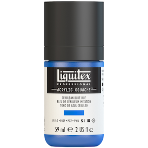 LIQUITEX ACRYLIC GOUACHE 59ml JAR CERULEAN BLUE HUE