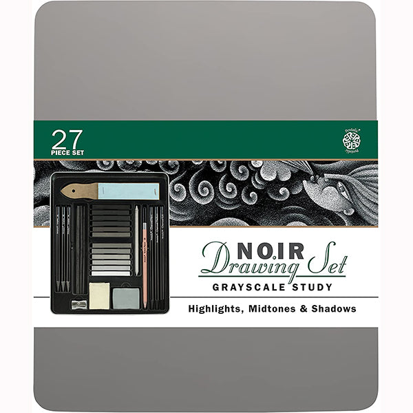 27PC CHARCOAL DRAWING NOIR SET