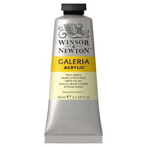 W&N GALERIA ACRYLICS PALE LEMON 60ml