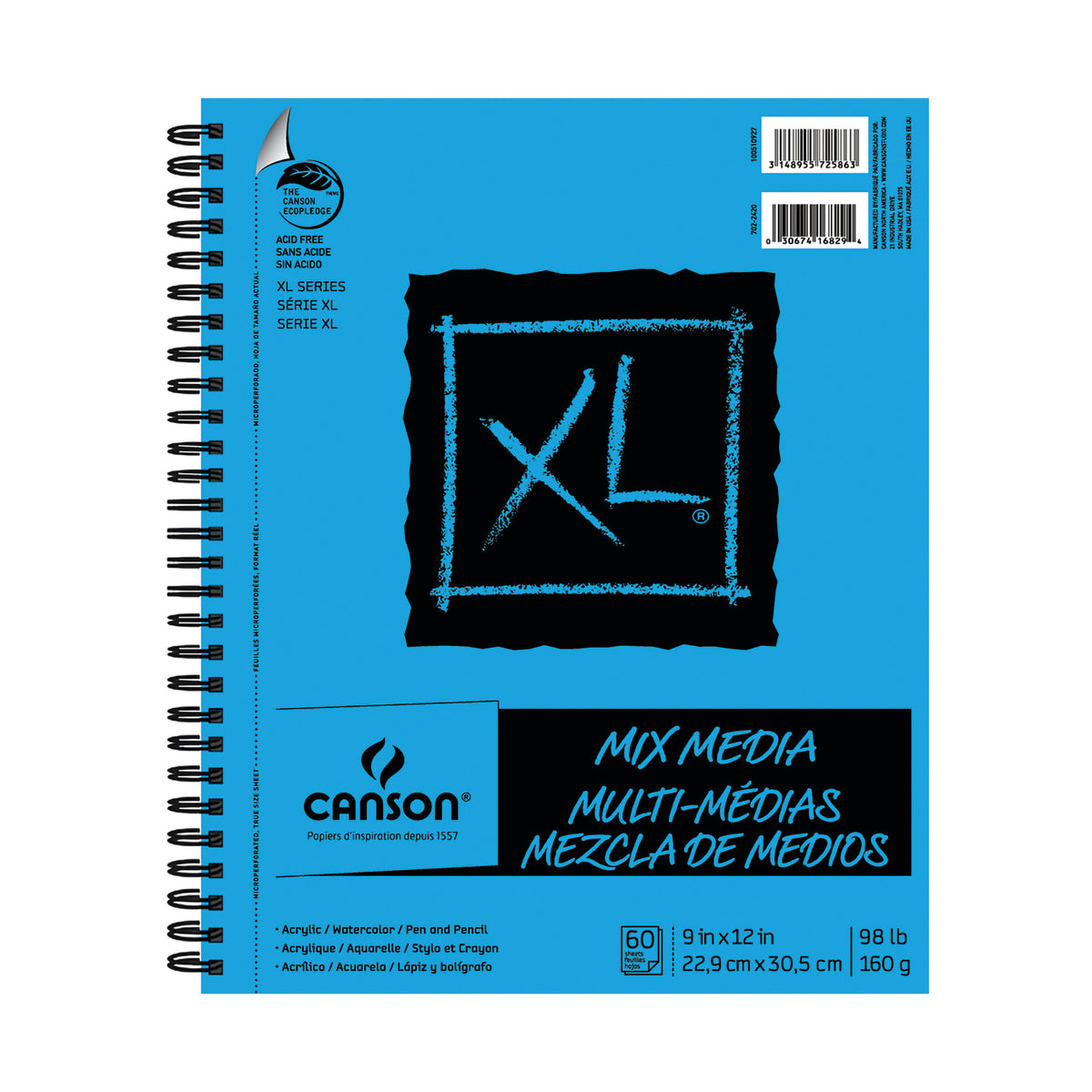 CANSON XL MIXED MEDIA PAD 9x12