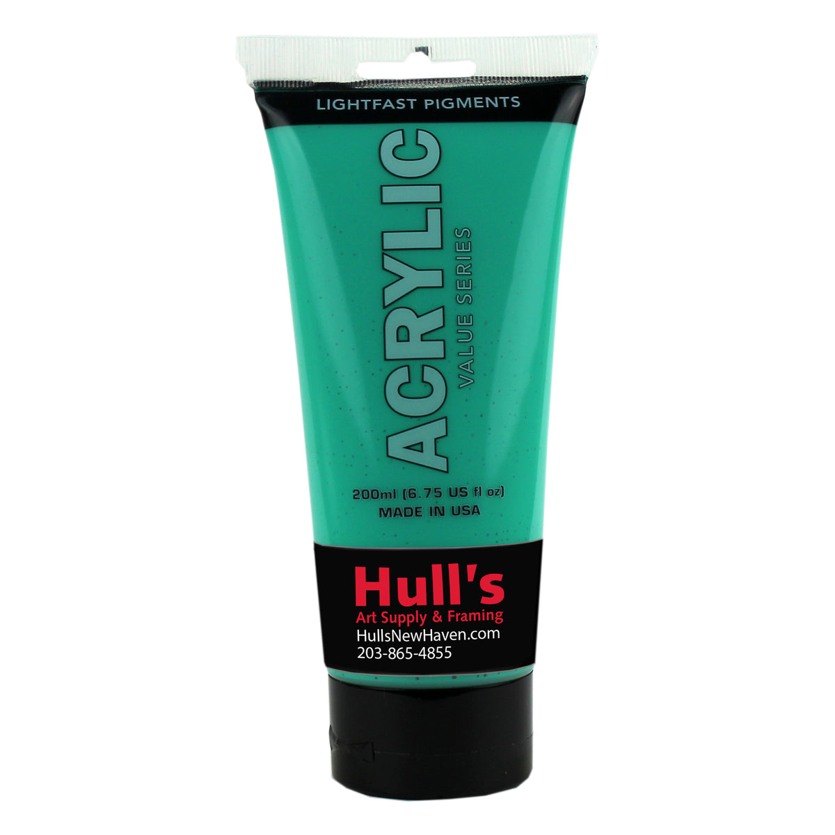 HULLS ACRYLIC 200ml TUBE BRIGHT AQUA GREEN