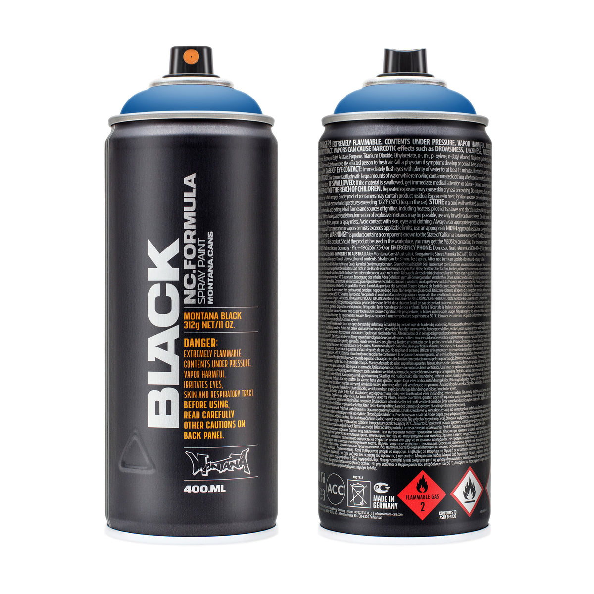 MONTANA BLACK HIGH PRESSURE SPRAY CAN POWER BLUE