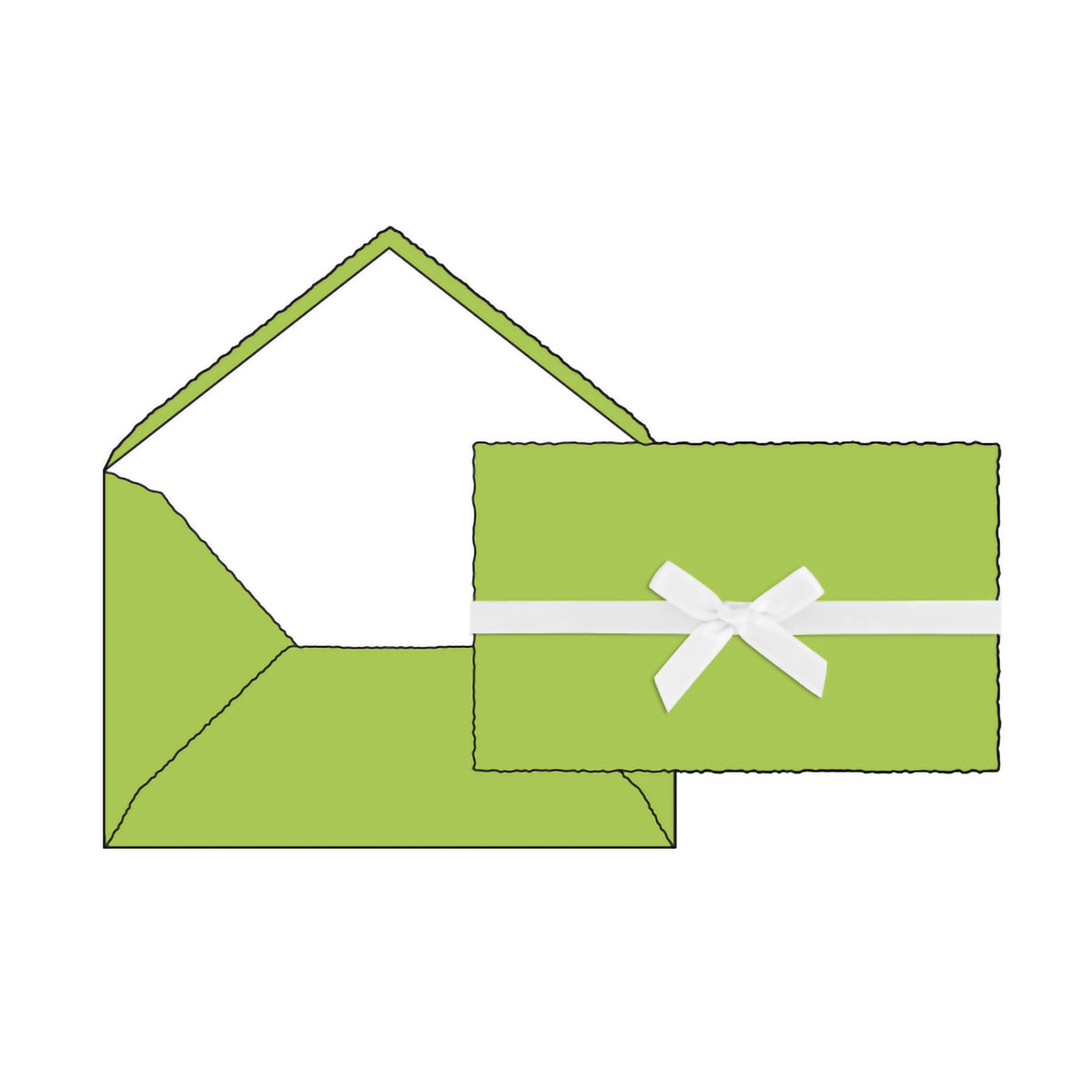 TRENDY MINI NOTECARDS 10-PACK LIME