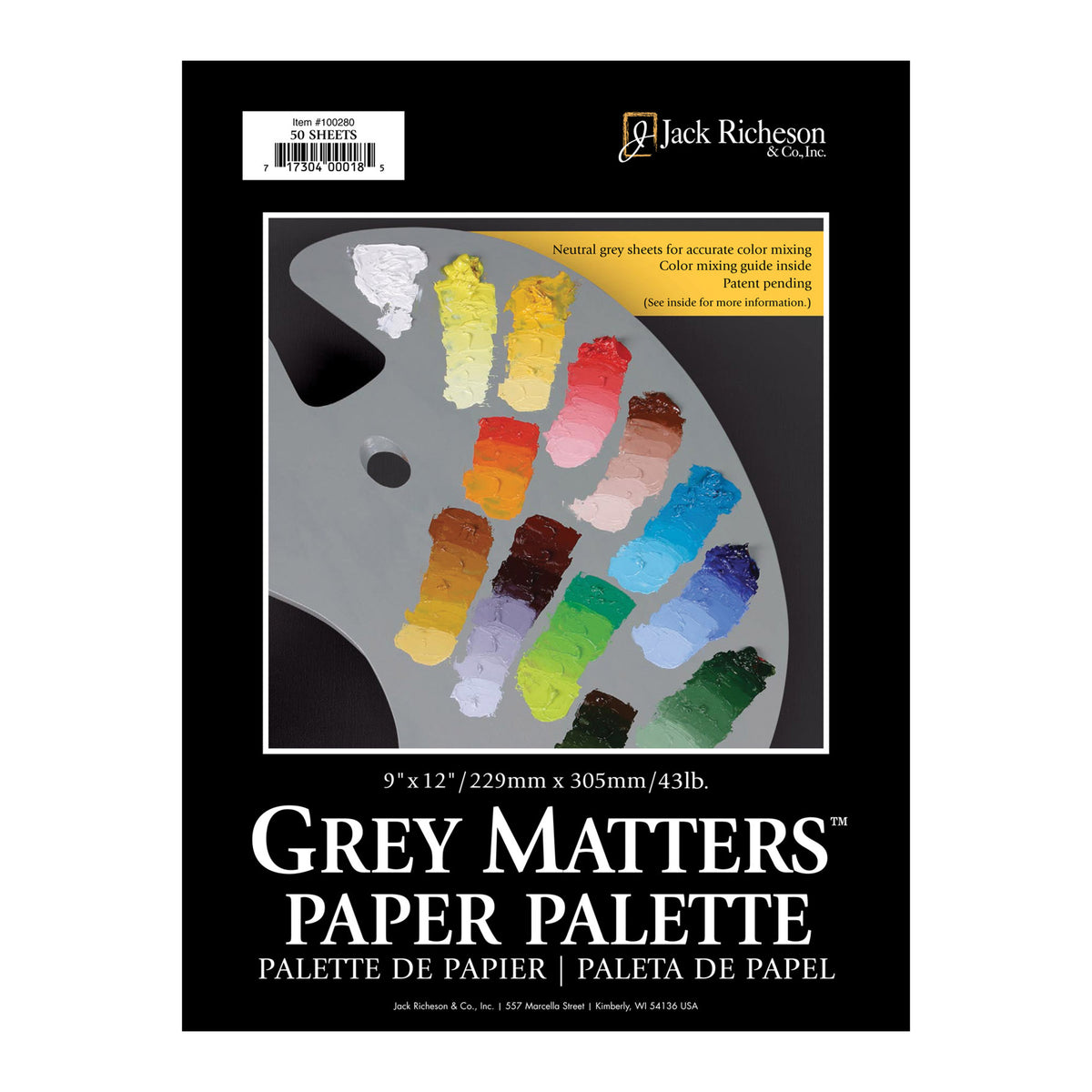 GREY MATTERS PALETTE PAD 9X12