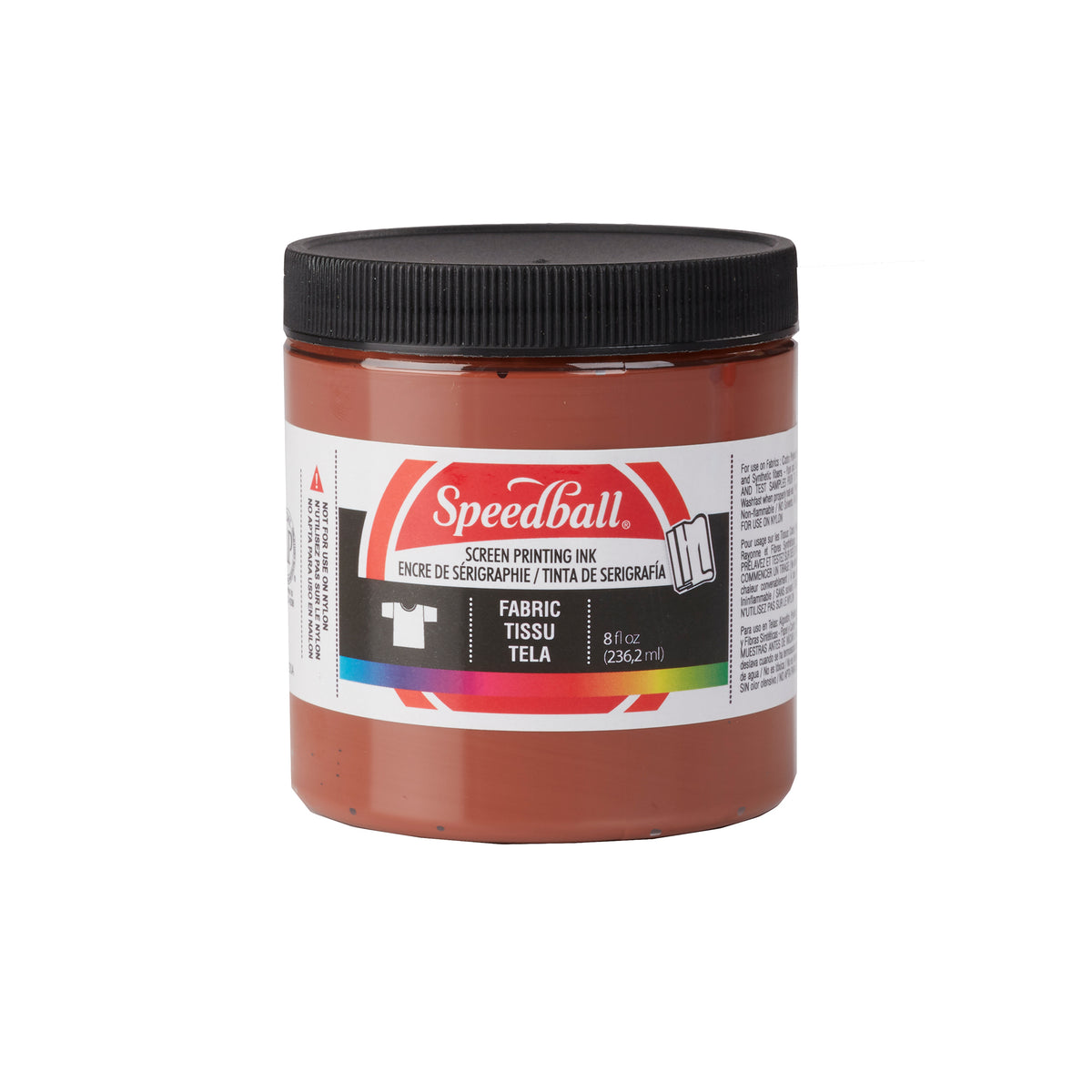 FABRIC SCREEN PRINTING INK 8oz BROWN