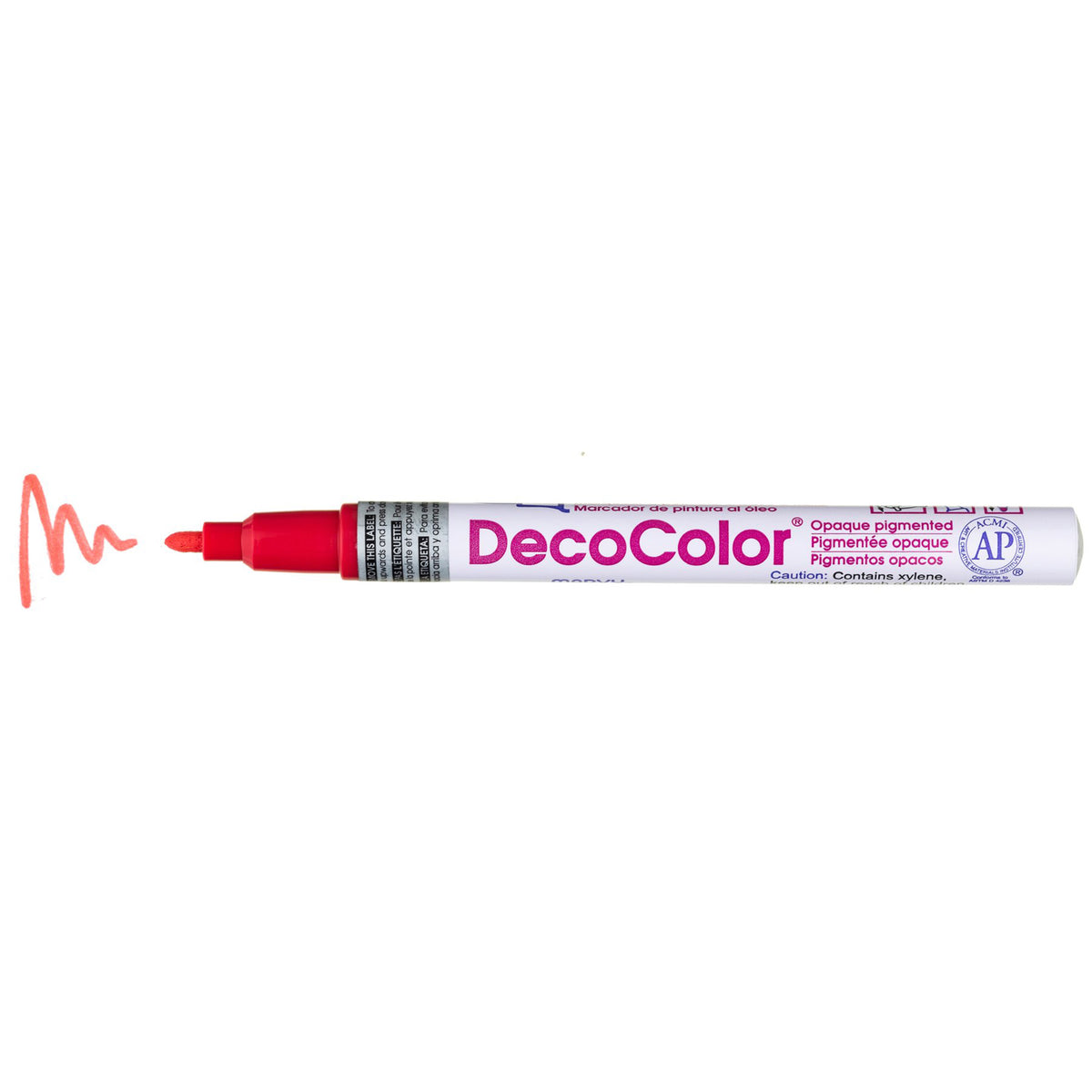 DECOCOLOR PAINT MARKER FINE POINT RED