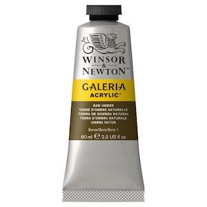 W&N GALERIA ACRYLICS RAW UMBER 60ml