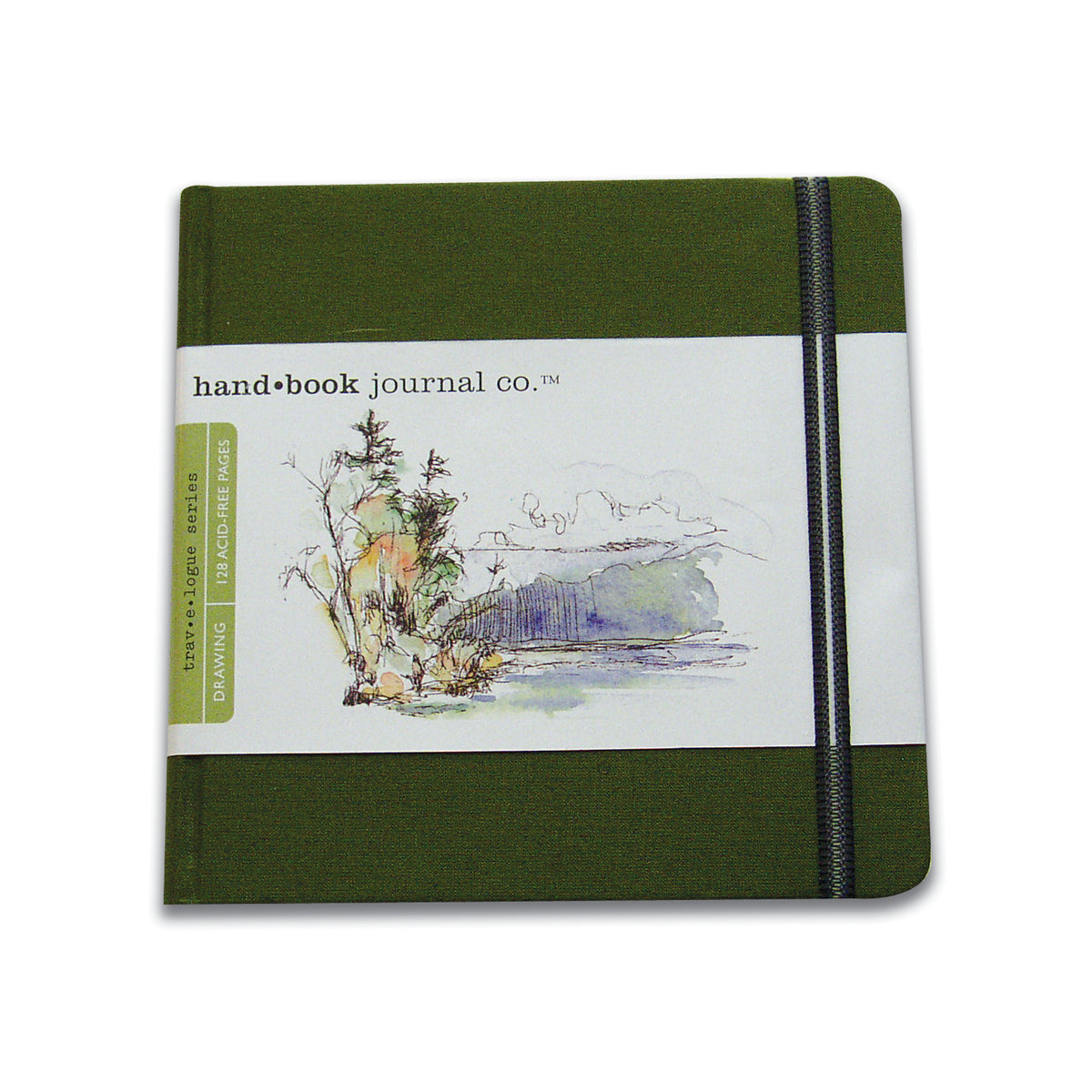 TRAVELOGUE JOURNAL SQUARE 5.5X5.5 GREEN