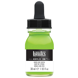 LIQUITEX INK 30ml VIVID LIME GREEN