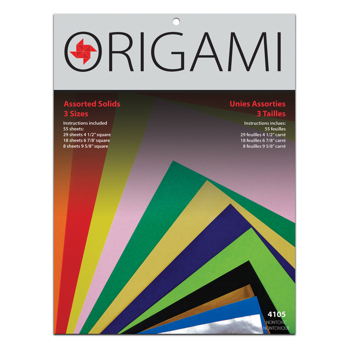 ORIGAMI ASSORTED COLORS 55-PACK LARGE