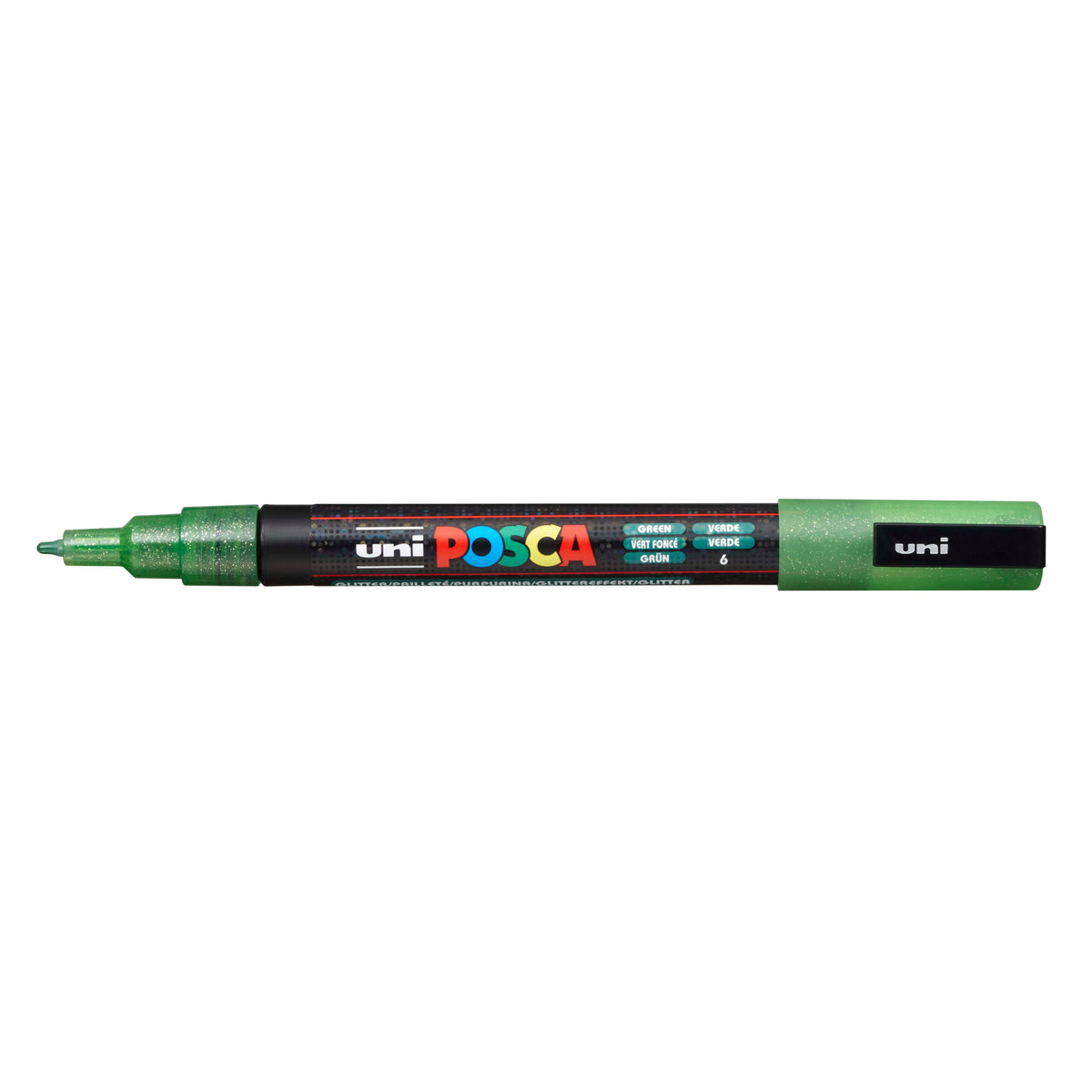 POSCA PAINT MARKER PC-3M FINE GLITTER GREEN