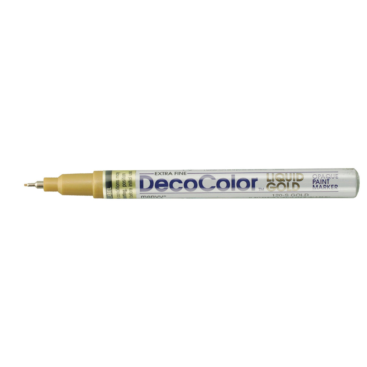 DECOCOLOR PAINT MARKER X-FINE POINT LIQUID GOLD