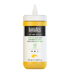 SOFT BODY 237ml JAR CADMIUM-FREE YELLOW MEDIUM