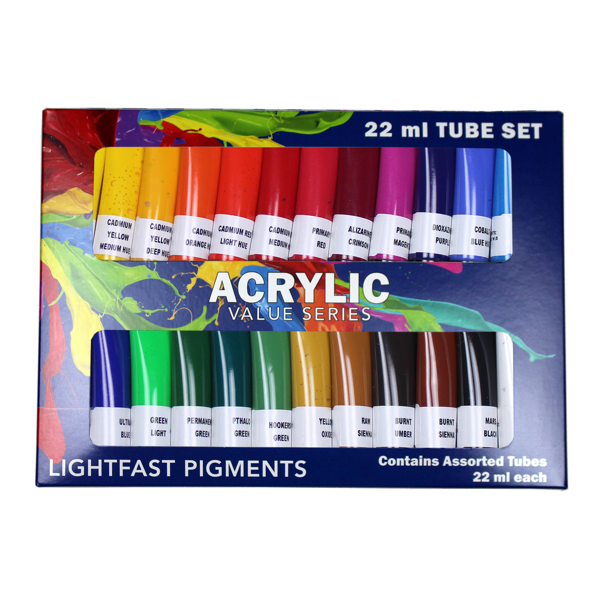 HULLS ACRYLIC 22ml TUBE SET/24