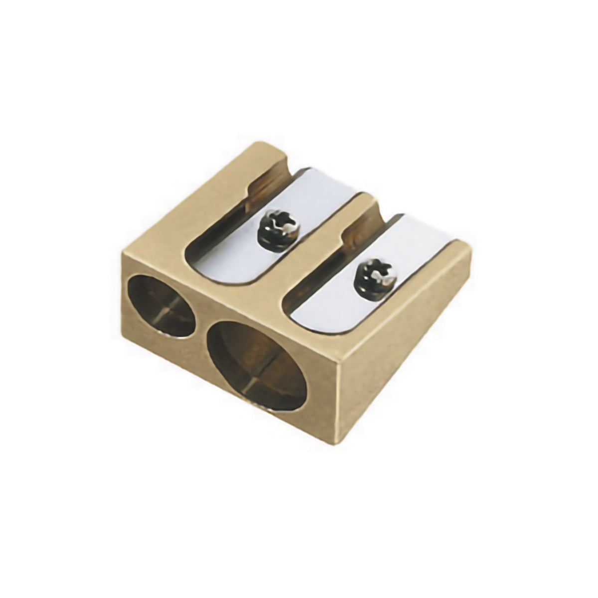BRASS 2-HOLE SHARPENER