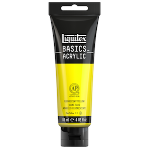 BASICS 4oz TUBE FLUORESCENT YELLOW