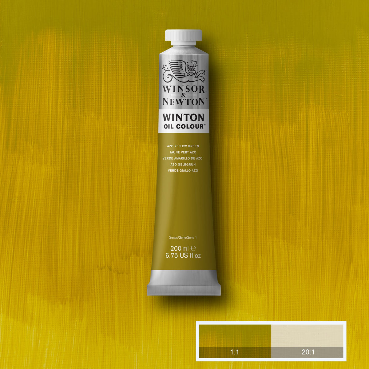 WINTON OIL COLOR 200ml AZO YELLOW GREEN