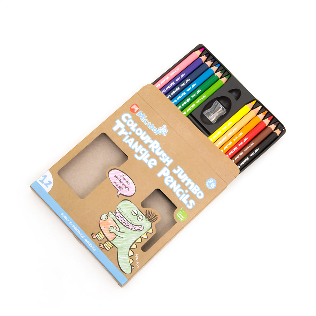 JR. JUMBO TRIANGLE PENCIL 12PK