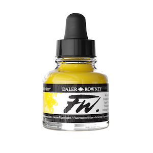 FW INK 1oz FLUORESCENT YELLOW