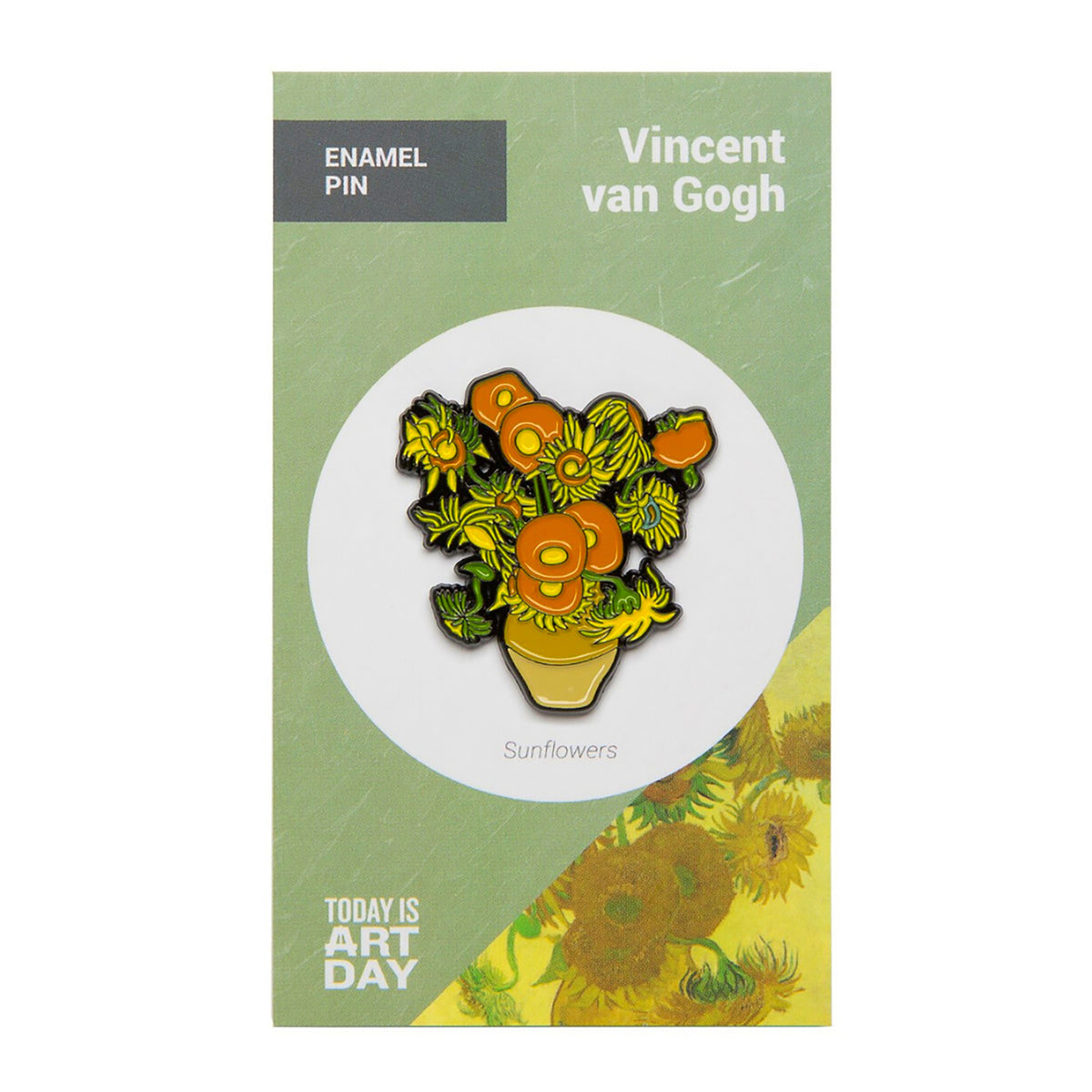 ART HISTORY ENAMEL PIN - SUNFLOWERS, VAN GOGH