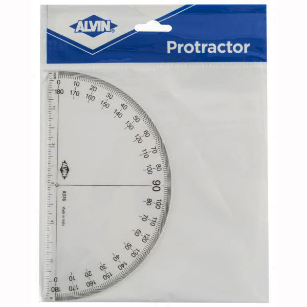 6" SOLID 180 DEGREE PROTRACTOR
