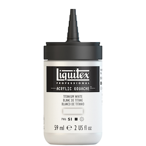 LIQUITEX ACRYLIC GOUACHE 59ml JAR TITANIUM WHITE
