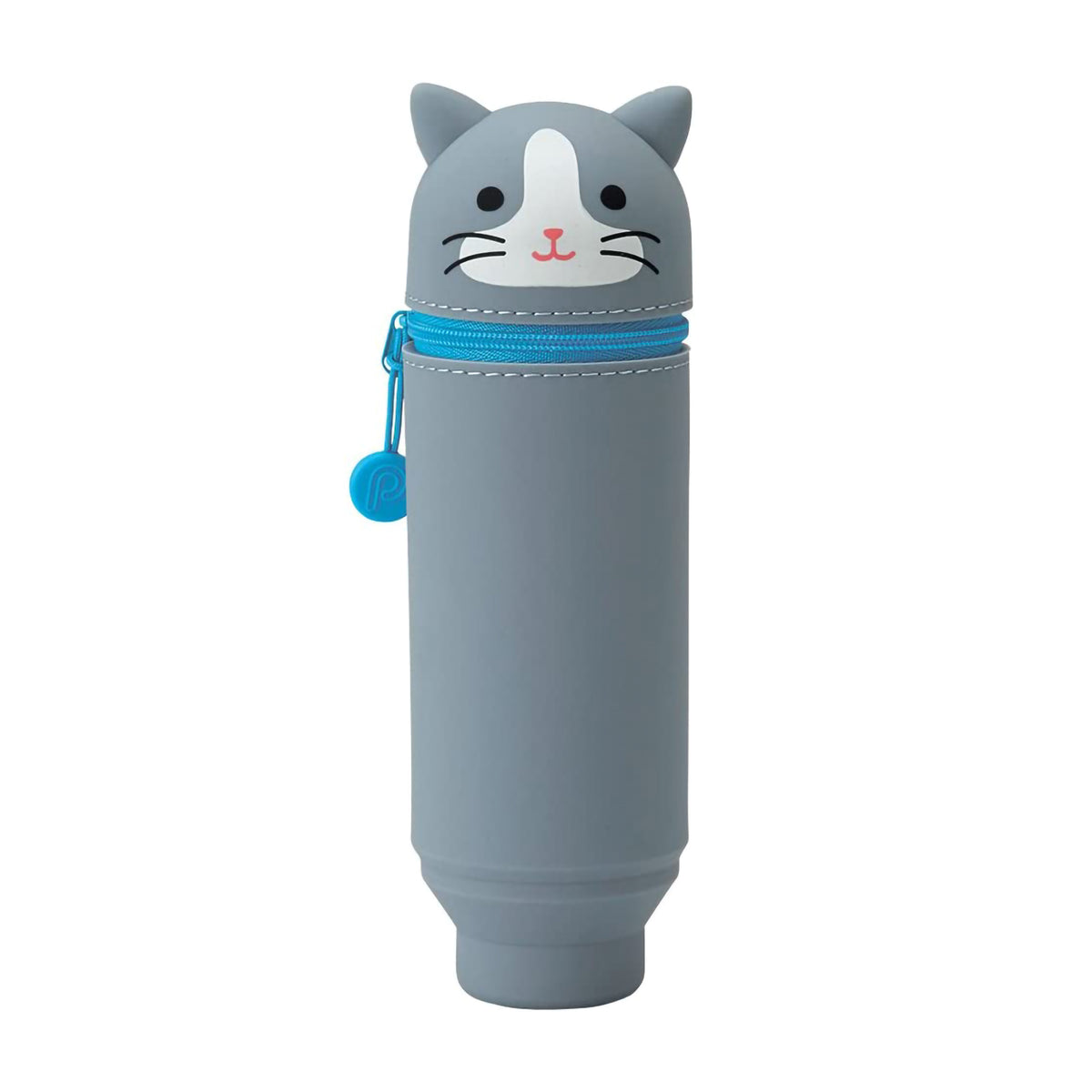 PUNILABO SILICONE PENCIL CASE GRAY CAT