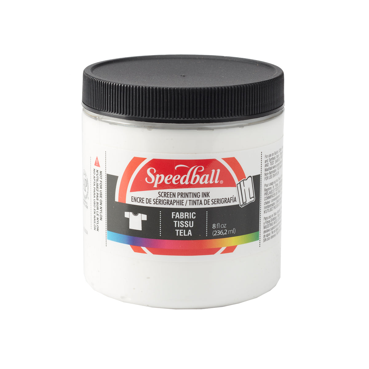 FABRIC SCREEN PRINTING INK 8oz WHITE