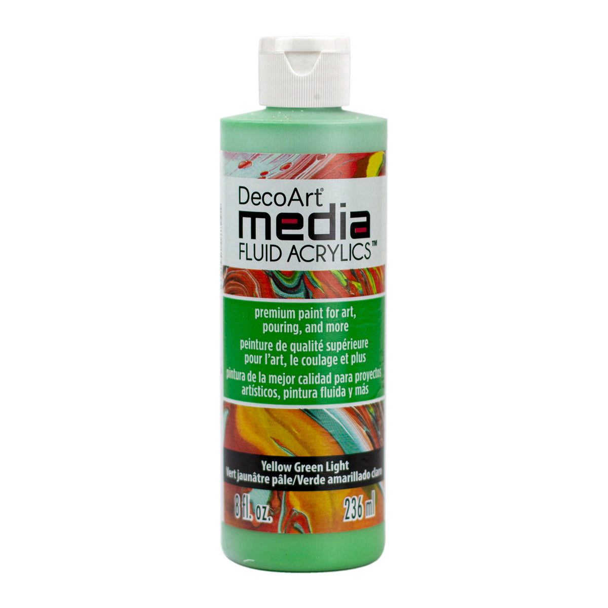 MEDIA FLUID 8oz YELLOW GREEN LIGHT