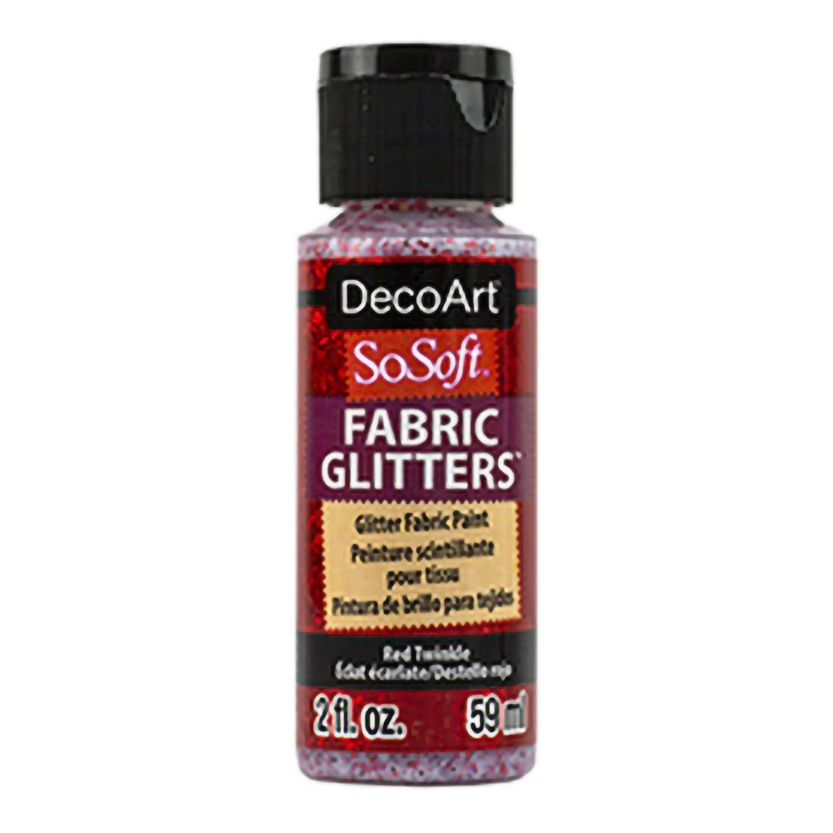 SOSOFT GLITTERS 2oz RED TWINKLE