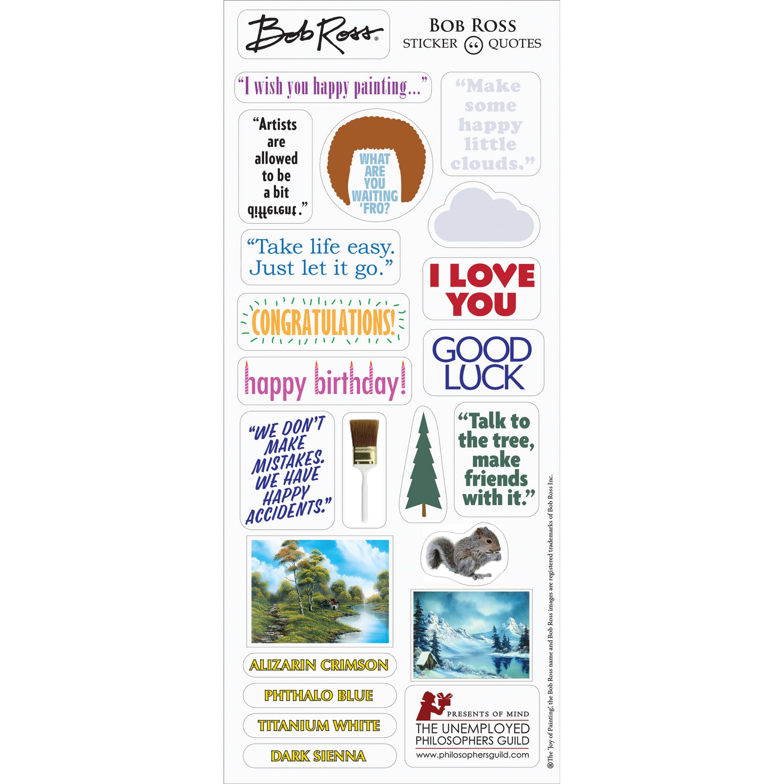 QUOTEABLE NOTEABLES CARD BOB ROSS