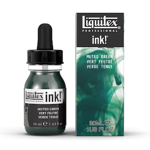 LIQUITEX INK 30ml MUTED GREEN