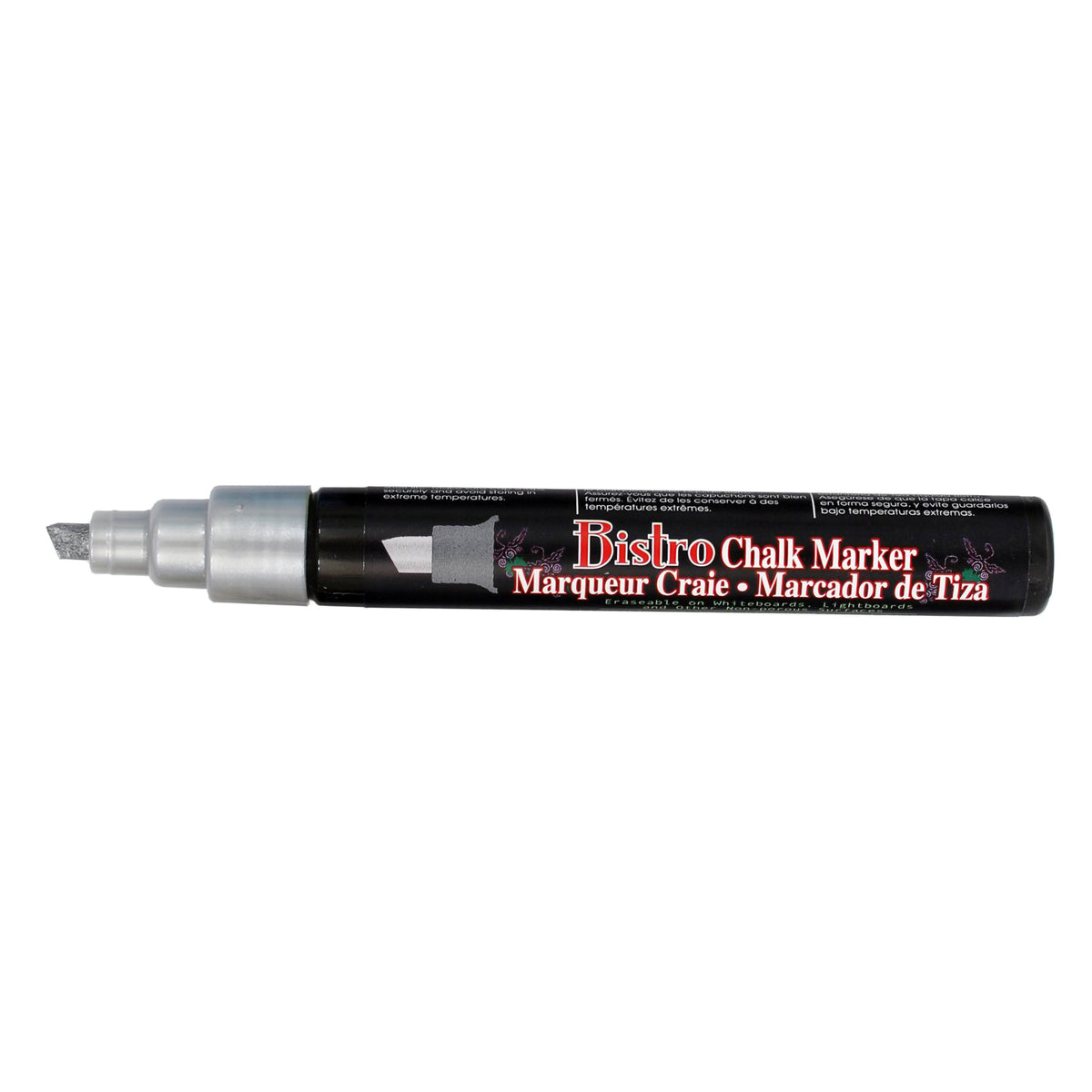 UCHIDA BISTRO CHALK MARKER CHISEL POINT SILVER