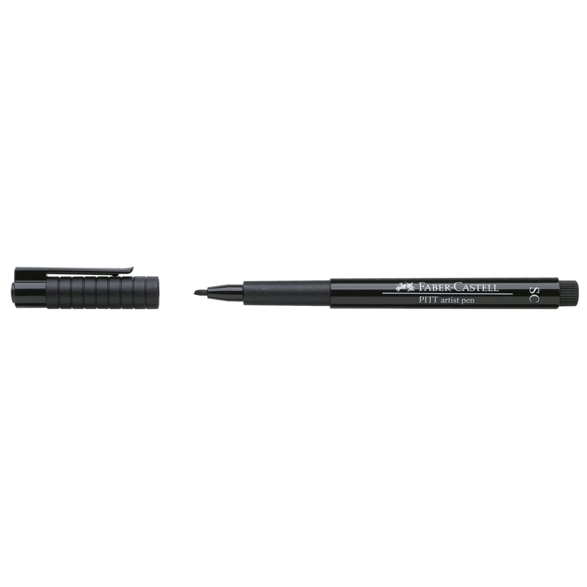 PITT PEN SOFT CHISEL BLACK