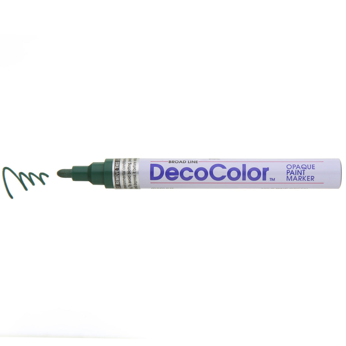 DECOCOLOR PAINT MARKER BROAD POINT PINE GREEN
