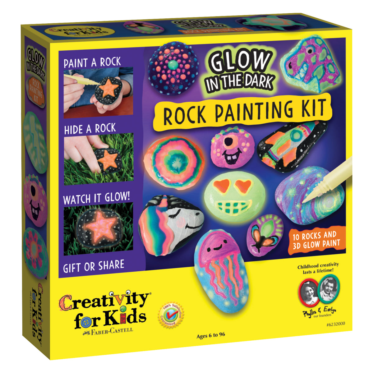 GLOW-IN-THE-DARK ROCK PAINTING KIT